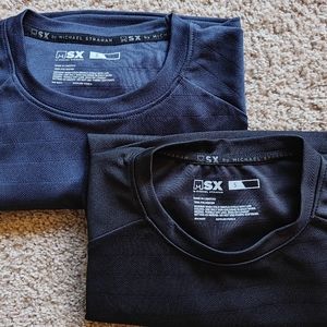 NEW, 2 Michael Strahan Short Sleeve Tops Size Small, Navy and Black